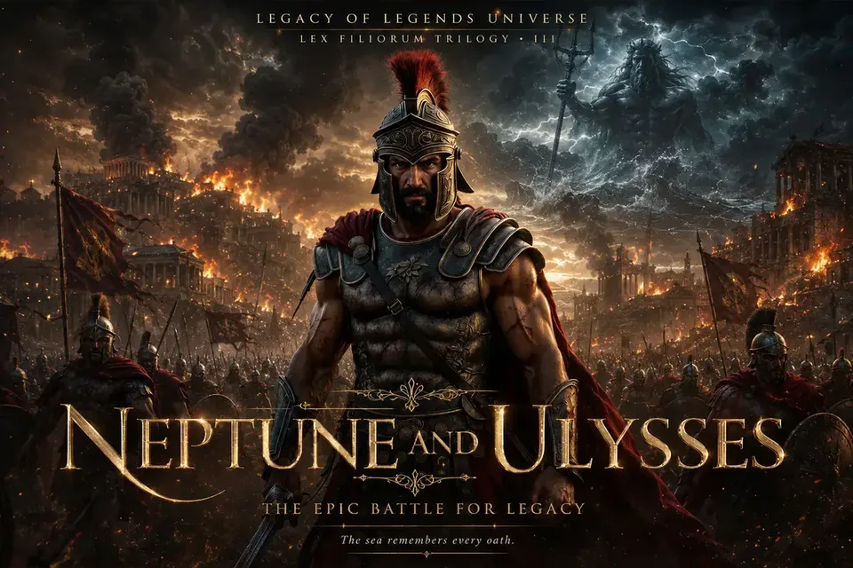 Neptune and Ulysses key art, Lex Filiorum Trilogy III