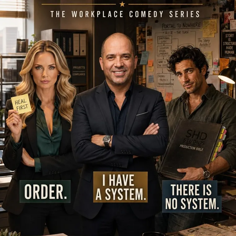 Inside SHD Studios, the workplace comedy series